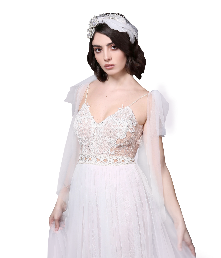 Marie - Romantic Wedding Dress with Bows